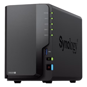 NAS DiskStation DS225+ | 2 Bahías | Intel Celeron J412 | Compatible con RAID | Synology DSM