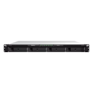 Servidor NAS Rackmount / 4 Bahías Hot-Swappable 1U / 2000/1300 MB/s Lectura/Escritura / 4 Puertos 1GbE RJ45 / PCIe 3.0 x8 / Dual Power Supply Redundante / DSM / Almacenamiento Empresarial