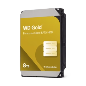 Disco Duro Empresarial WD Gold / SATA 6 Gb/s / 8 TB / 7200 RPM / Tecnología HelioSeal / ArmorCache / 5 Años Garantía / 2.5M Horas MTBF